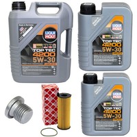 MotoröL Set 5W-30 Liqui Moly 7 Liter + ÖLfilter + Schraube FüR Audi Q5 3.0 TDI