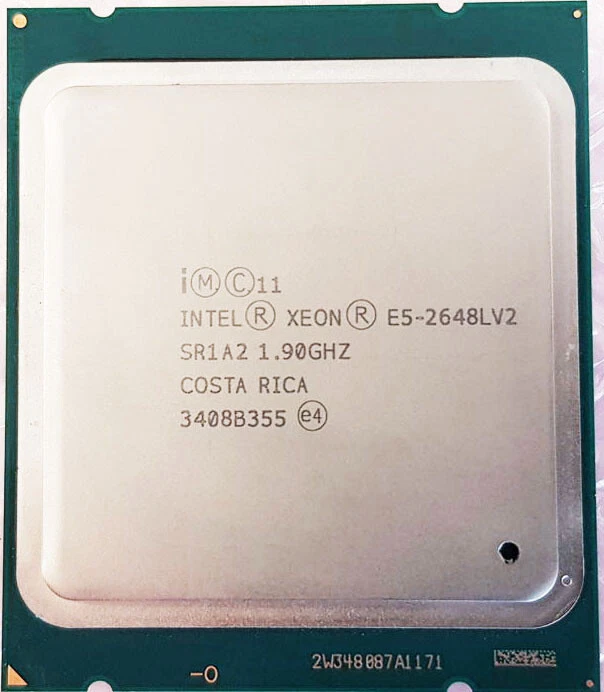 Intel Xeon e5-2648l v2 1.9ghz (2.5ghz) ten cores sr1a2 lga2011 CPU processor - Image 2 of 2