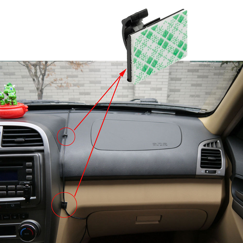 30PCS Mini Self Adhesive Car Wire Clips Rectangle Tie Sticker Cable