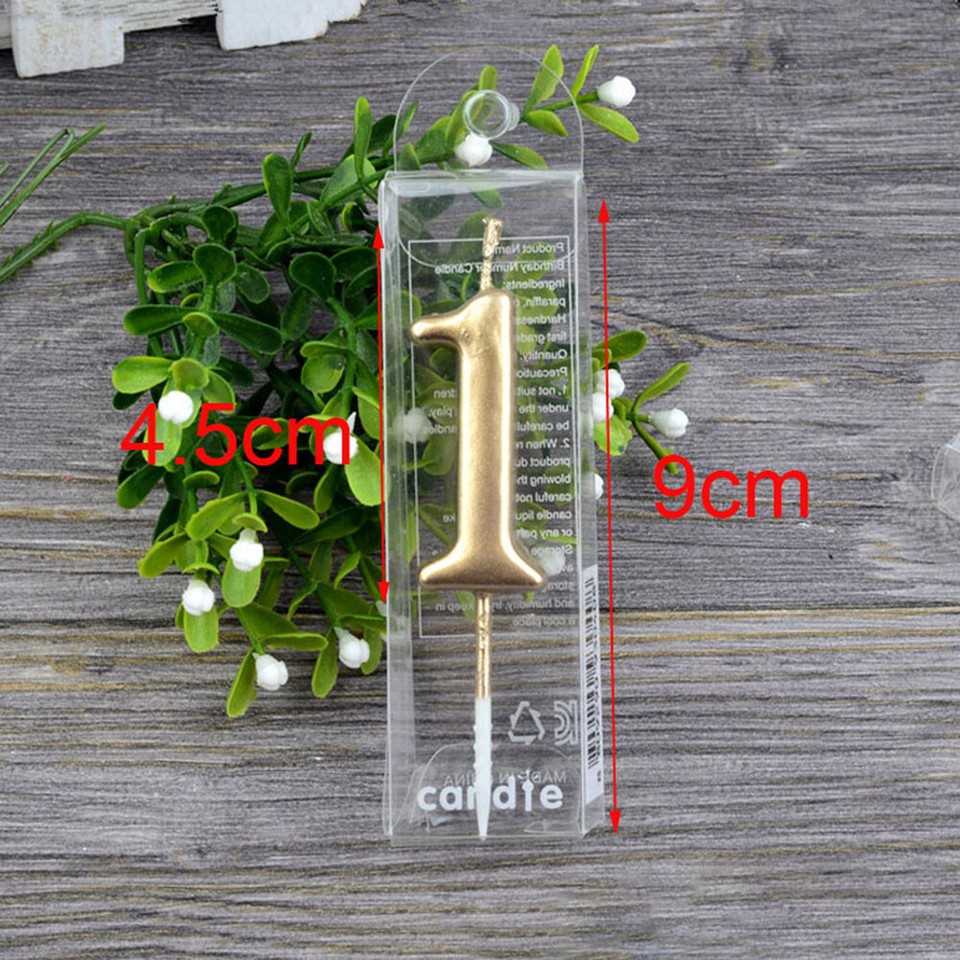 Number Candles Champagne Gold Candles Birthday Candles Festive Party