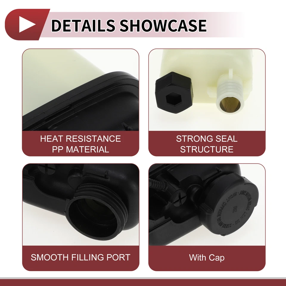 Coolant Expansion Overflow Tank with Cap No.17111723520 for BMW E36 320i M3 Z3 - Image 4 of 4