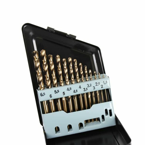 US PRO INDUSTRIAL Hss-G Bohrer Co Spiralbohrer Satz Cobalt Metallbohrer Set Kobalt Edelstahl 1 6.5