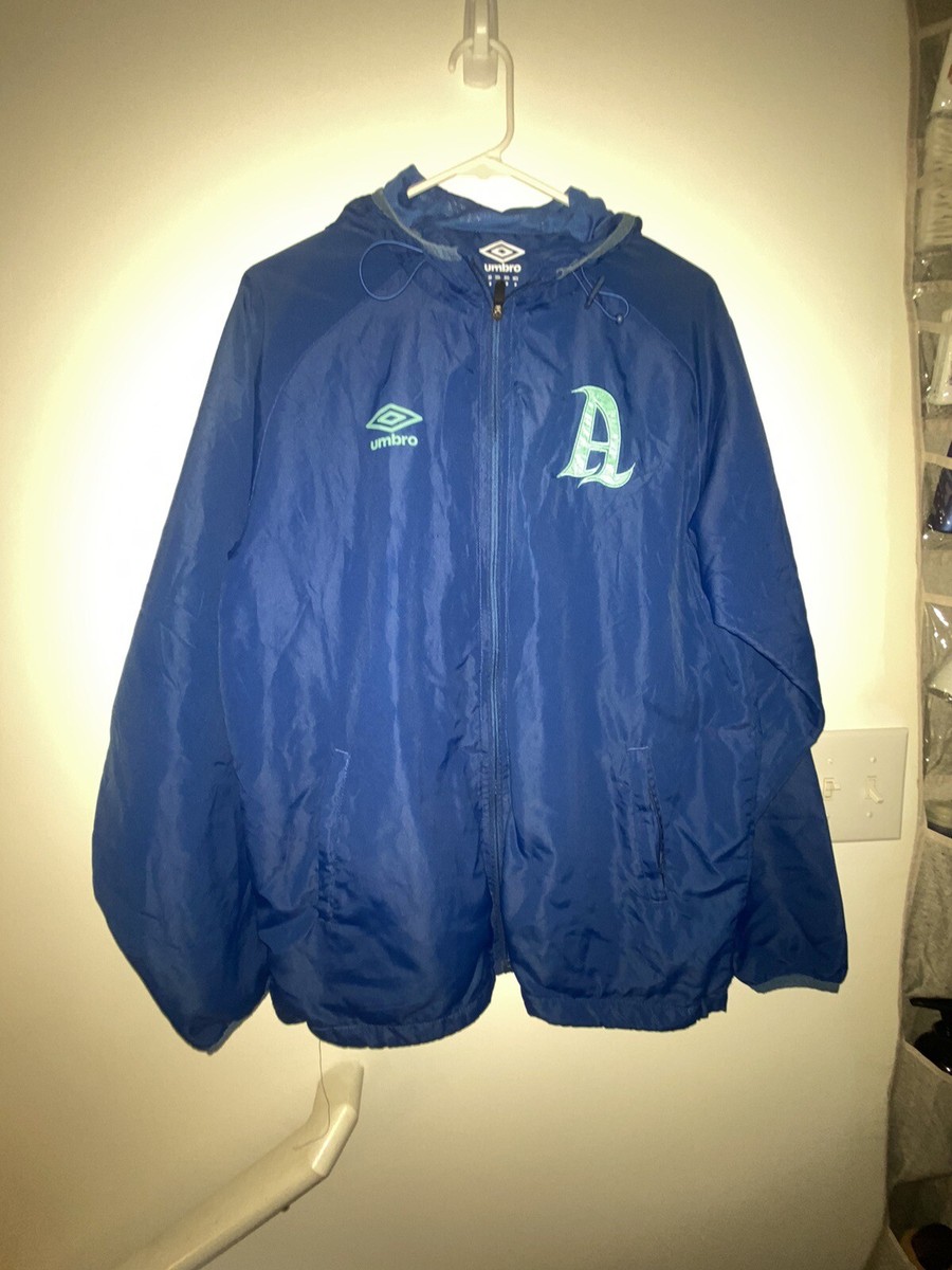 Umbro Mens Jacket Zip Up Nylon Soccer XL Royal Blue Coaches  