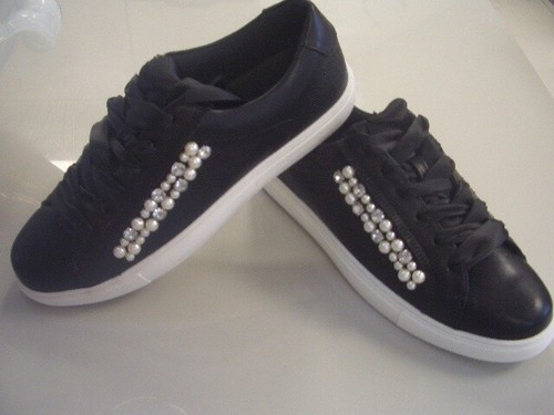 black bling trainers