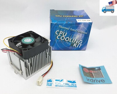 NEW AOC Intel 370/P3 III FC-PGA/AMD Socket A Ball Bearing CPU Cooler EC-DR-5B