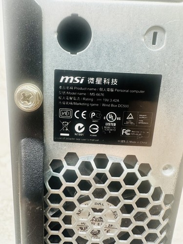 MSI Wind Box DC 500/Model MS-6676/Parts Only/Not Working - Picture 11 of 15