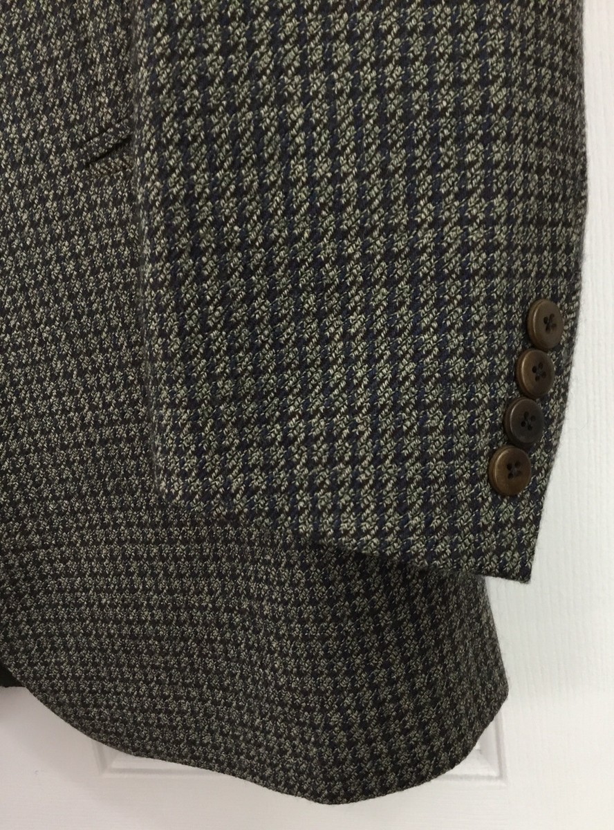 Vintage Lubiam 1911 Sport Coat Men's 44L Lambswool 3-Button Green