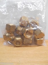 Lot of 10 40 8 1/2 Brass Forged Flare Nut