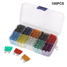 100pcs Blade Fuse Assortment Auto For Car Motorcycle SUV FUSES Kit APM ATM