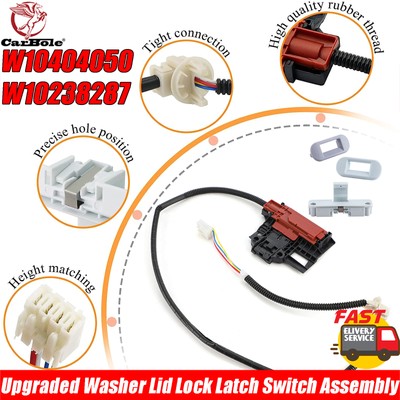 W10404050 Washer Lid Lock Latch Replacement - Compatible With Whirlpool, Maytag, Amana - View #12
