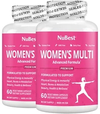 Women’s Multi 18+, Immunity, Beauty & 20+ Nutrients, 60 Vegan Capsules - Pack 2