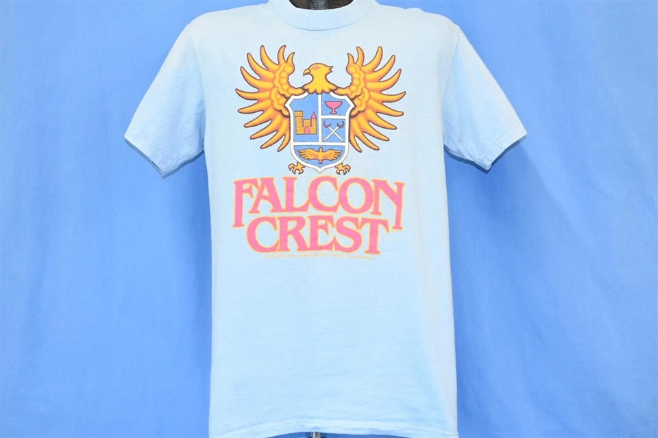 Camiseta de colección años 80 FALCON CREST VINEYARD CBS TELENOVELA PROGRAMA DE TELEVISIÓN EARL HAMNER GRANDE L Foto 2 de 4