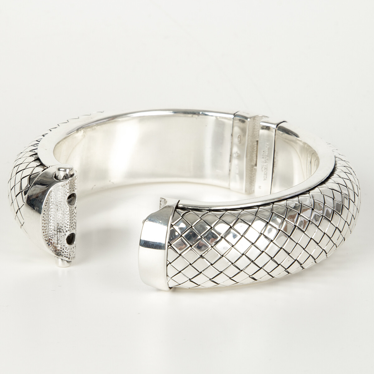 61409 auth BOTTEGA VENETA sterling silver INTRECCIATO 61409 auth BOTTEGA VENETA sterling silver INTRECCIATO