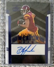 2022 Leaf Ultimate Draft Weapon Navy /75 Drake London #UW-DL1 Rookie Auto RC