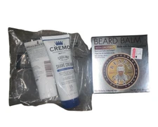 Beard Balm by Beard Guyz with Grotein 3oz Bull Dog Face Wash & Cremo Shave Cream