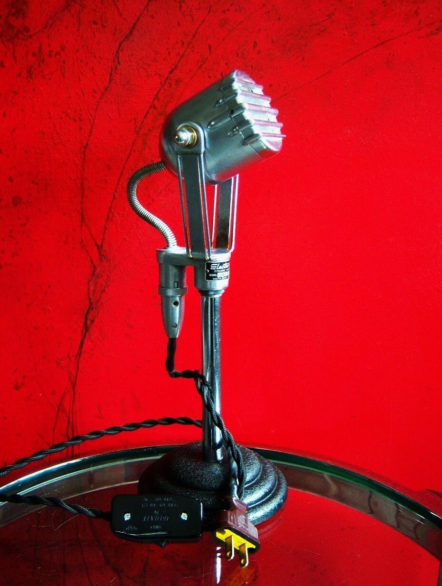 Vintage 1940's Electro Voice 640 dynamic microphone custom LED