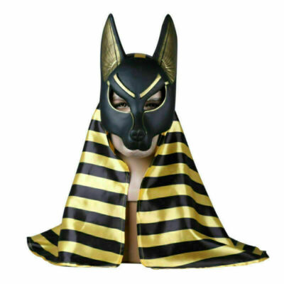 Ägyptische Anubis Masken Hood Cosplay Anubis Wolf Halloween Maskerade Masken