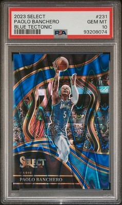 2023-24 Panini Select - Courtside Paolo Banchero #231 Blue Tectonic /99 - PSA 10