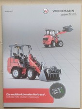 WEIDEMANN 1390e 1190e Hoftrac Hoflader Radlader Prospekt Traktor Schlepper