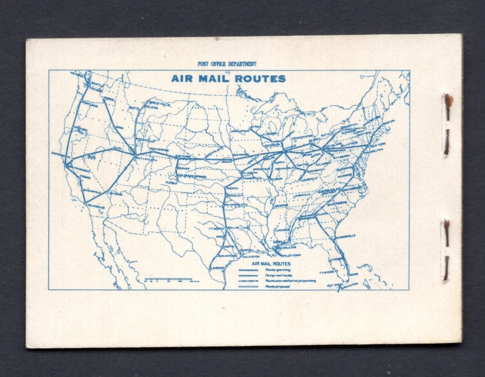 US AIR MAIL 1927 BOOKLET SCOTT #BKC1 CONTAINING TWO BOOKLETS OF 3 SC. #C10a MNH - Image 2 of 2