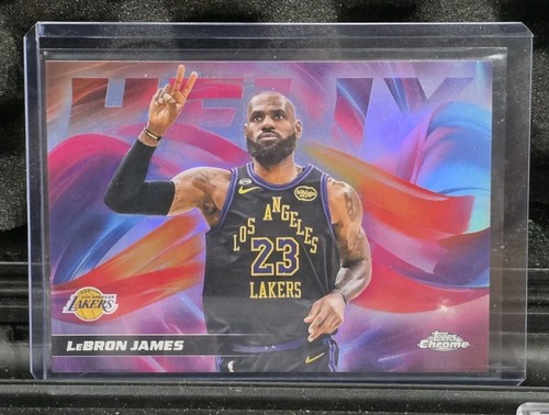 LeBron James #H-1 2025 Topps Chrome Update Helix card