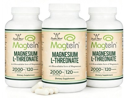 New Double Wood Magnesium L-Threonate (Magtein) 2000mg