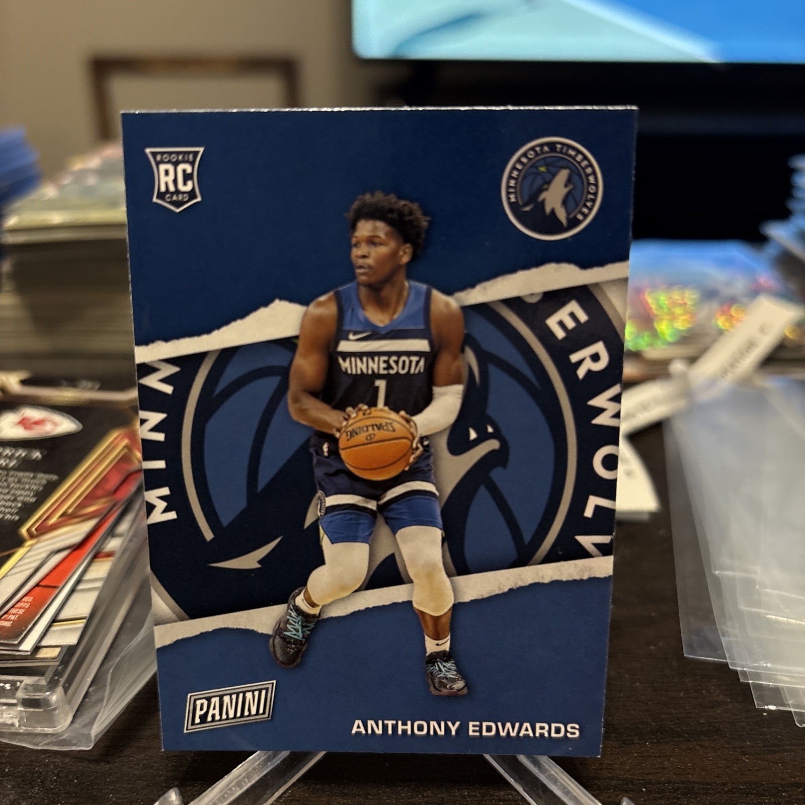 Anthony Edwards 2021 Panini Father's Day Rookies #RC1 (RC) timberwolves