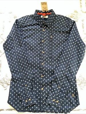 NWT TRIPLE FIVE SOUL NYC Dress Shirt Small Navy Blue / Marine