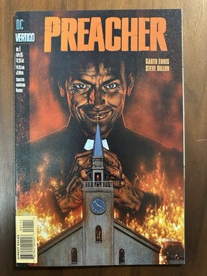 Preacher #1 VF+ Cover A, 1st app. Reverend Jesse Custer (DC/Vertigo 1995)