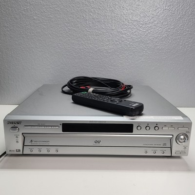  VTG 1997 Sony CD DVD Player 5 Disc W/Remote DVP-NC600 Progressive Scan Tested