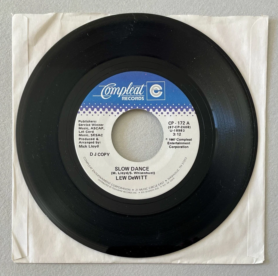 Zwei 7" Single Vinyl - Lew DeWitt (ehemals Mitglied der Statler Brothers) - Bild 2 von 2