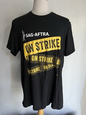 SAG   AFTRA ON STRIKE (2023) Motion Picture & Television Union T-Shirt Size 2XL