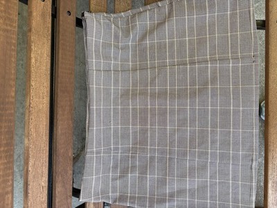 Vintage No Boundaries Teen L Brown Beige Plaid Pull-On Skirt office siren