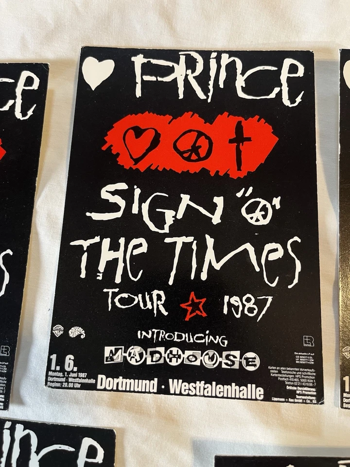 PRINCE - Sign Of The Times 1987 Promo Tour Postcard MEDIA COMM FK-137-50 FRANCE - Image 3 of 4