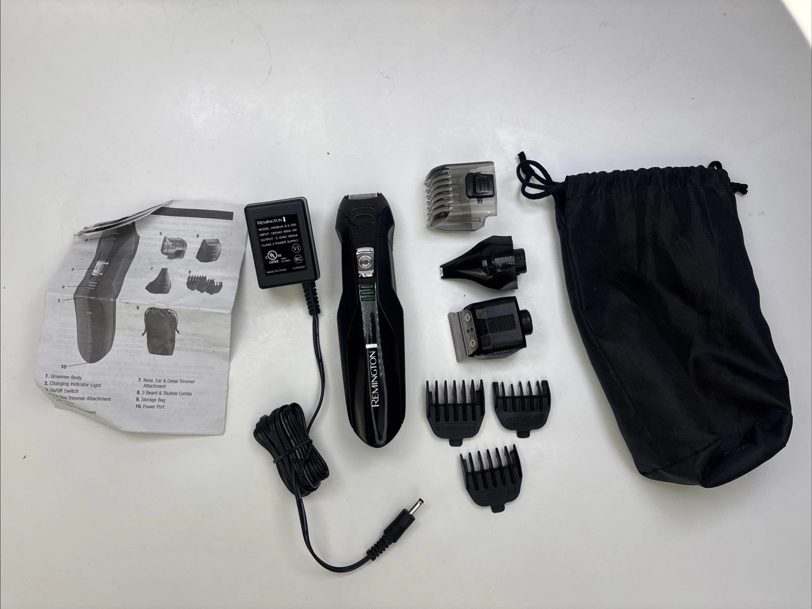 Remington PG6025 Beard Trimmer & Accessories TESTED WORKING