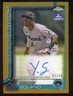 Yoffry Solano 2025 Topps Chrome Pro Debut Auto Rookie Gold Serial #d /50 Marlins