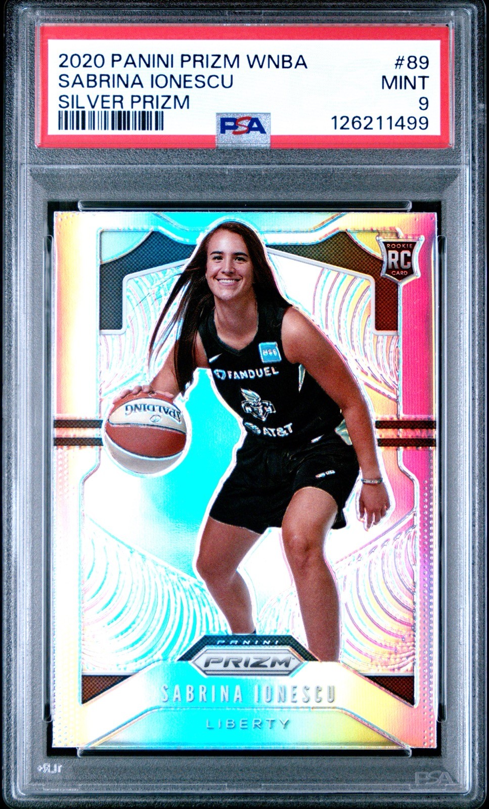 2020 Prizm WNBA Sabrina Ionescu #89 RC Silver Prizm PSA 9