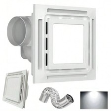 Bathroom Exhaust Fan with LED Light 110 CFM Quiet Vent Fan 20W