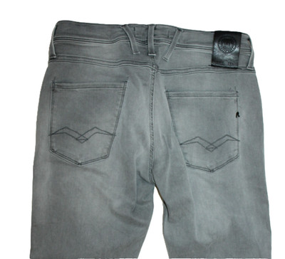 Replay Anbass M914 Herren Jeans Slim Fit Grau ca. W32 L32 (Etikett 30/32)