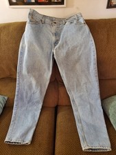 VINTAGE 90s USA Levi's 550 Orange Tab Jeans W33 L30 Actual 31x30