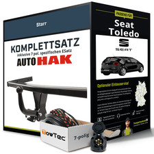 Anhängerkupplung starr für SEAT Toledo +E-Satz AHK