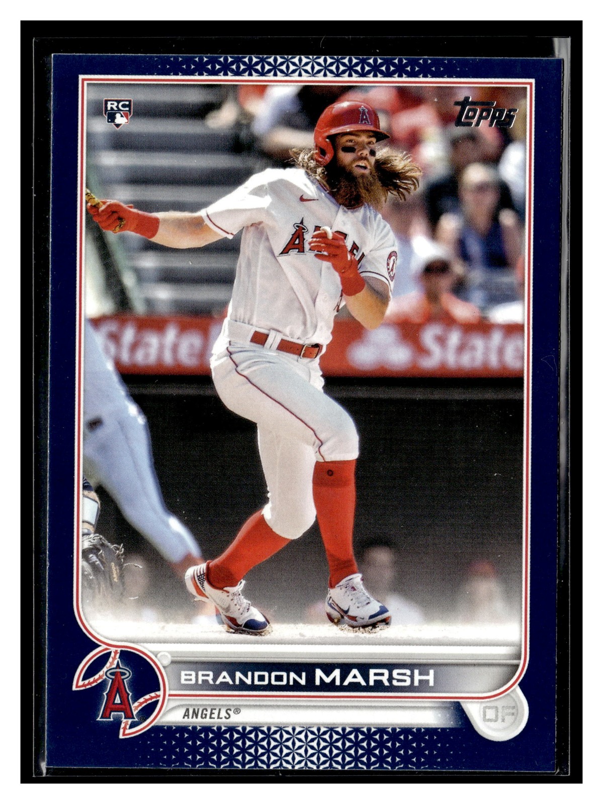 2022 Topps #243 Brandon Marsh Royal Blue