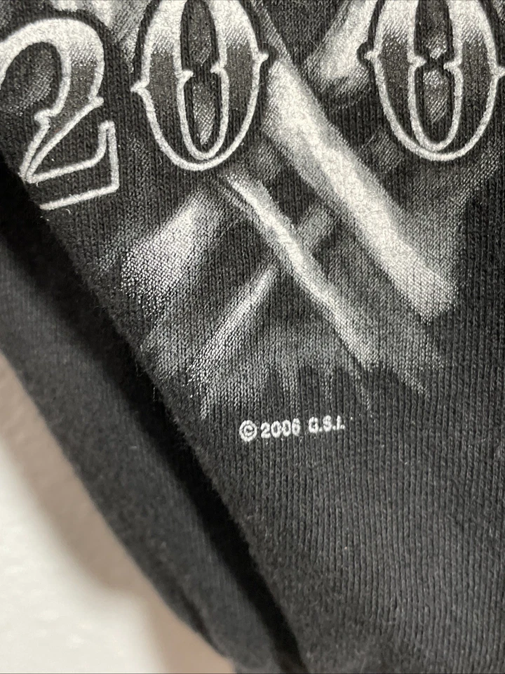 De colección 2008 STURGIS Calavera y Pistola T-Shit Hombres L Negro Y2K Gráfico T Black Hills Foto 4 de 4