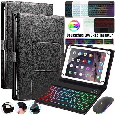 Für Xiaomi Mi Pad 6 5 Pro Redmi Pad SE Hülle mit Bluetooth QWERTZ Tastatur Maus