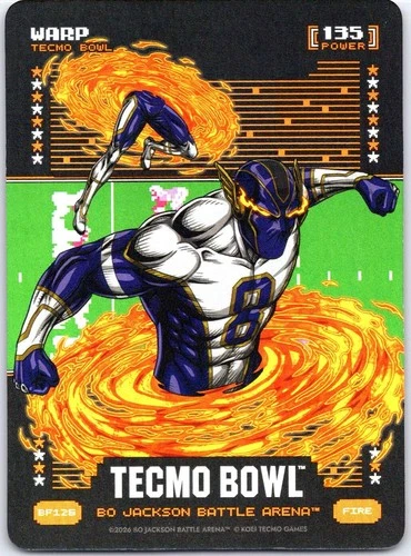 Bo Jackson Battle Arena Tecmo Bowl Warp Fire Battlefoil Lamar Jackson