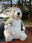Vintage 1998 Coca-Cola Polar Bear Cookie Jar   S
