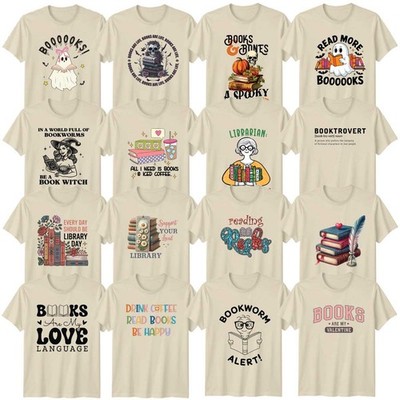 Neuheit Gothic Lesen Erwachsene T-Shirt Geist Lesen Buch Liebhaber Geschenk