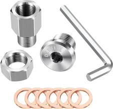 Universal Transmission Drain Plug w/Magnetic Piggyback Drain Plug Stainless Stee