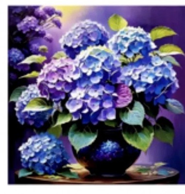 Hydrangeas Diamond Art painting Floral wall complete kit/beads/drills