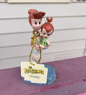 Jim Shore The Flintstones Wilma & Pebbles Beautiful Bond Figurine Boxed 4051594